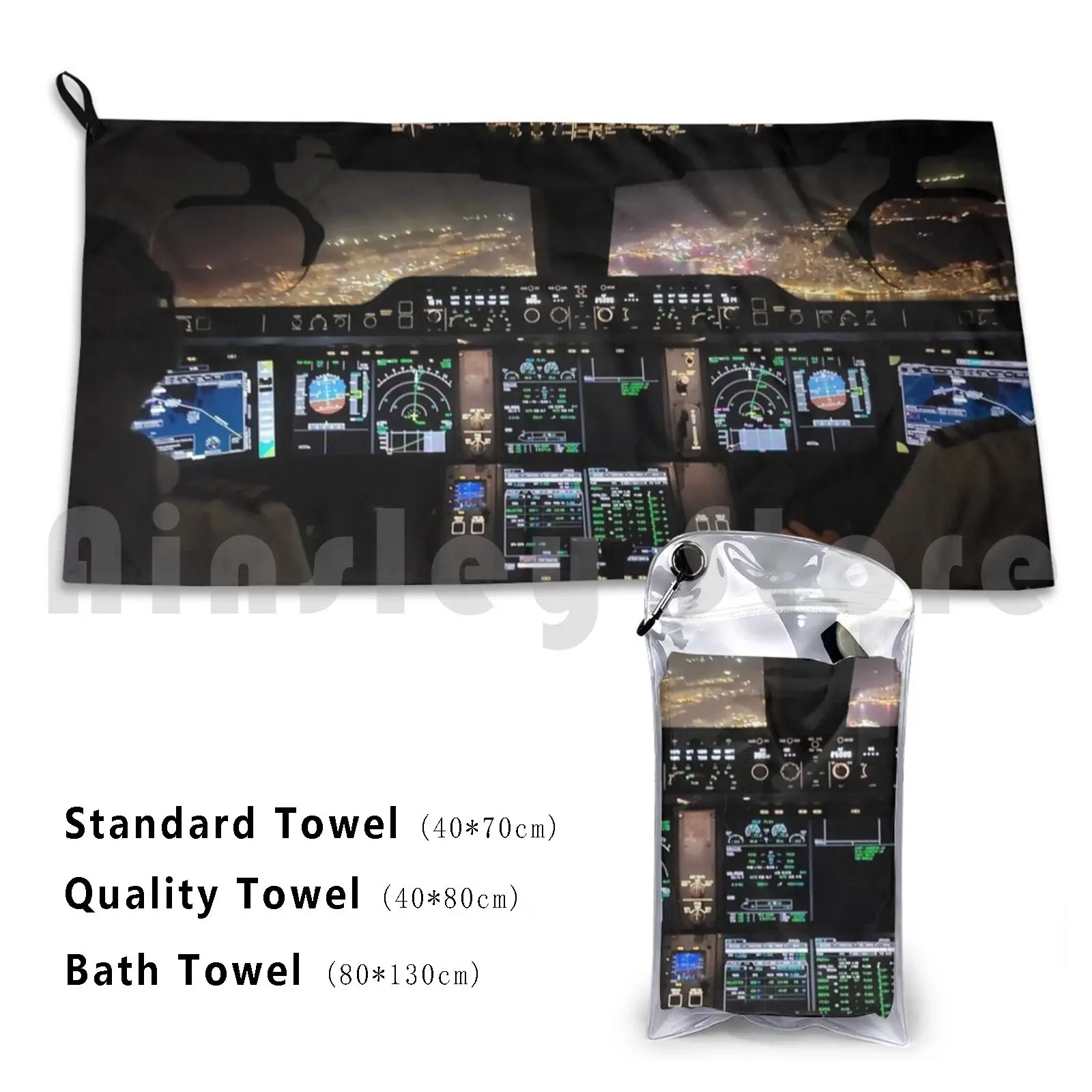 Airbus A350-900 Cockpit Out Of Bath Towel Beach Cushion Planes Cockpit Airbus Boeing Flying Airplanes A350 350 Flightdeck