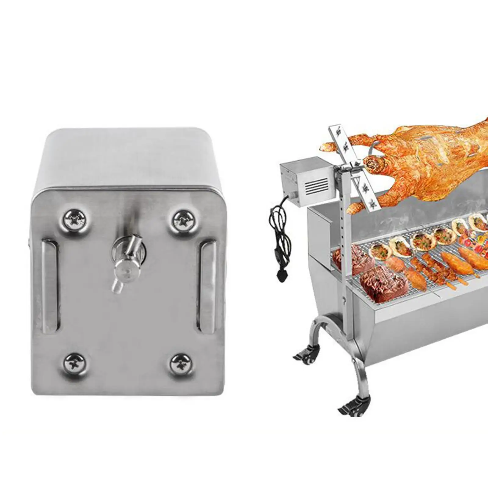 Grill Rotisserie Motor W 70kg   Heavy-Duty Rotisserie Motor for Grill for Barbecue Chicken Family Dinner BBQ