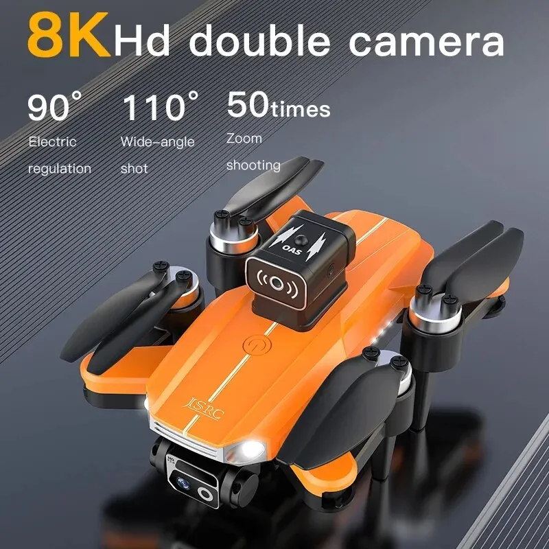 JS26-Dron Profesional 4K con cámara HD, 5G, WiFi, cuadricóptero antivibración, Motor sin escobillas, Mini Dron