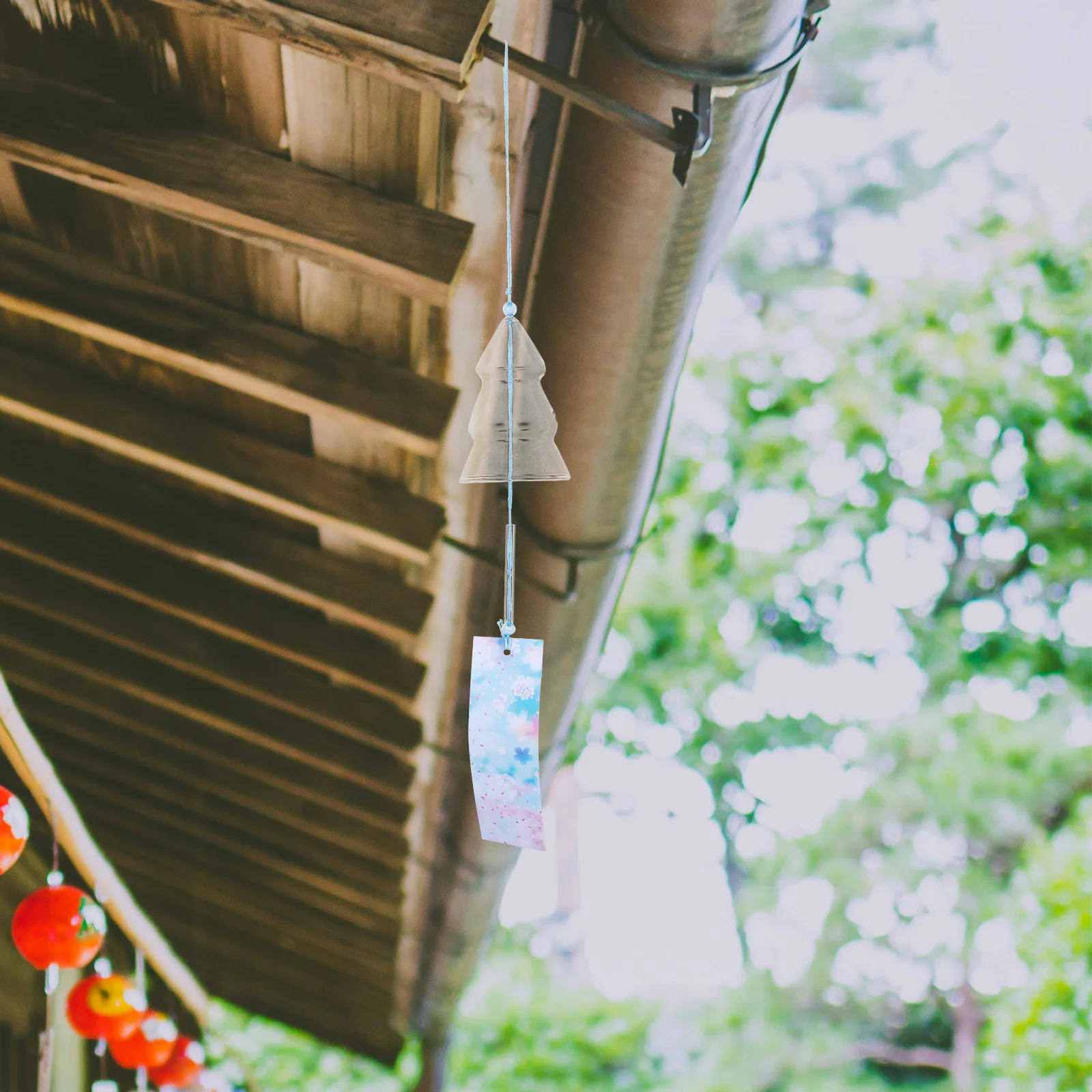 

2Pcs Glass Wind Bells Decorative Wind Chime Home Garden Balcony Hanging Pendant Window Relaxing Craft Ornaments