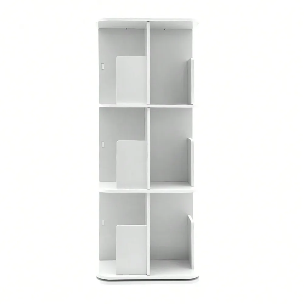 

360 Rotating Bookshelf, 3 Tier Standing Bookcase, Small Corner Bookcase, 393997 Cm 15.415.438 In