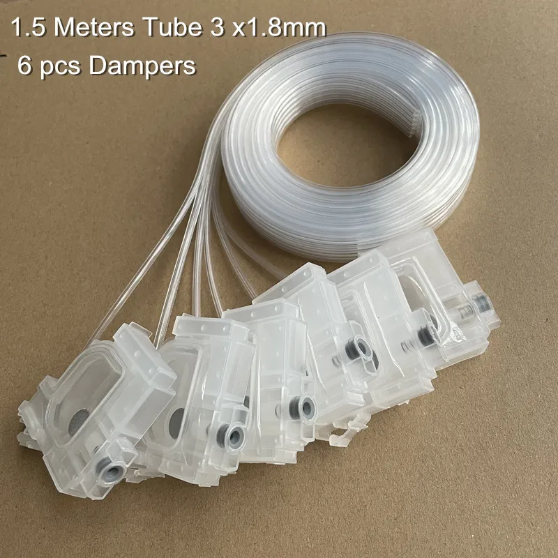 1 set Ink Damper For Epson L800 L1455 L101 L801 L1800 L810 L850 L805 L201 Eco-solvent Printer Filter L1300 Dumpers Hose