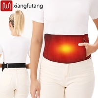 Electric Heating Abdomen Waist Belt Abdominal Warmer 3 Levels Adjustable USB Waist Warming Pad for Women Menstrual Warmer