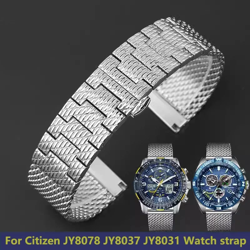 High quality Milan Mesh Stainless Steel Bracelet For Citizen JY8078 JY8037 JY8031 Watch strap mens luxury watch Band 22mm 23mm