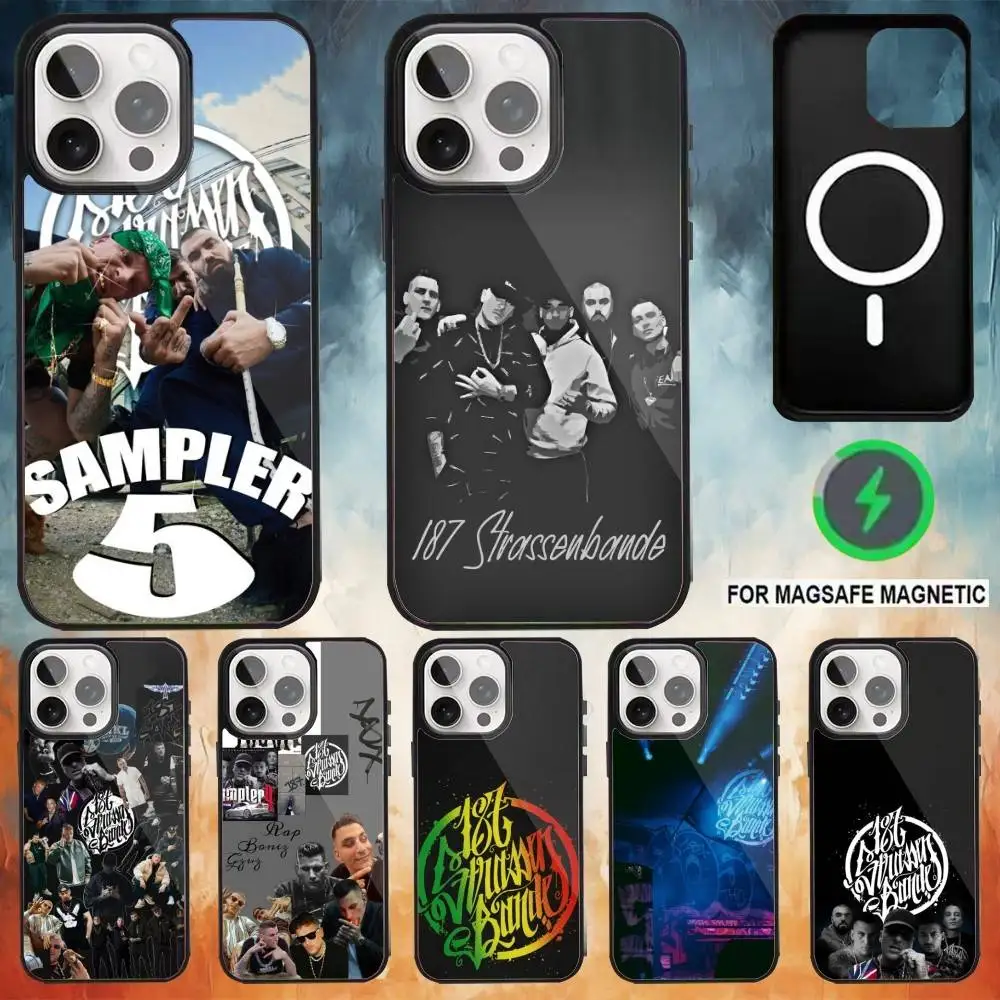

S-Strassenbande 187 Music Phone Case For iPhone17,16,15,14,13,12,11 Plus,Pro Max Magnetic Magsafe Wireless Charging