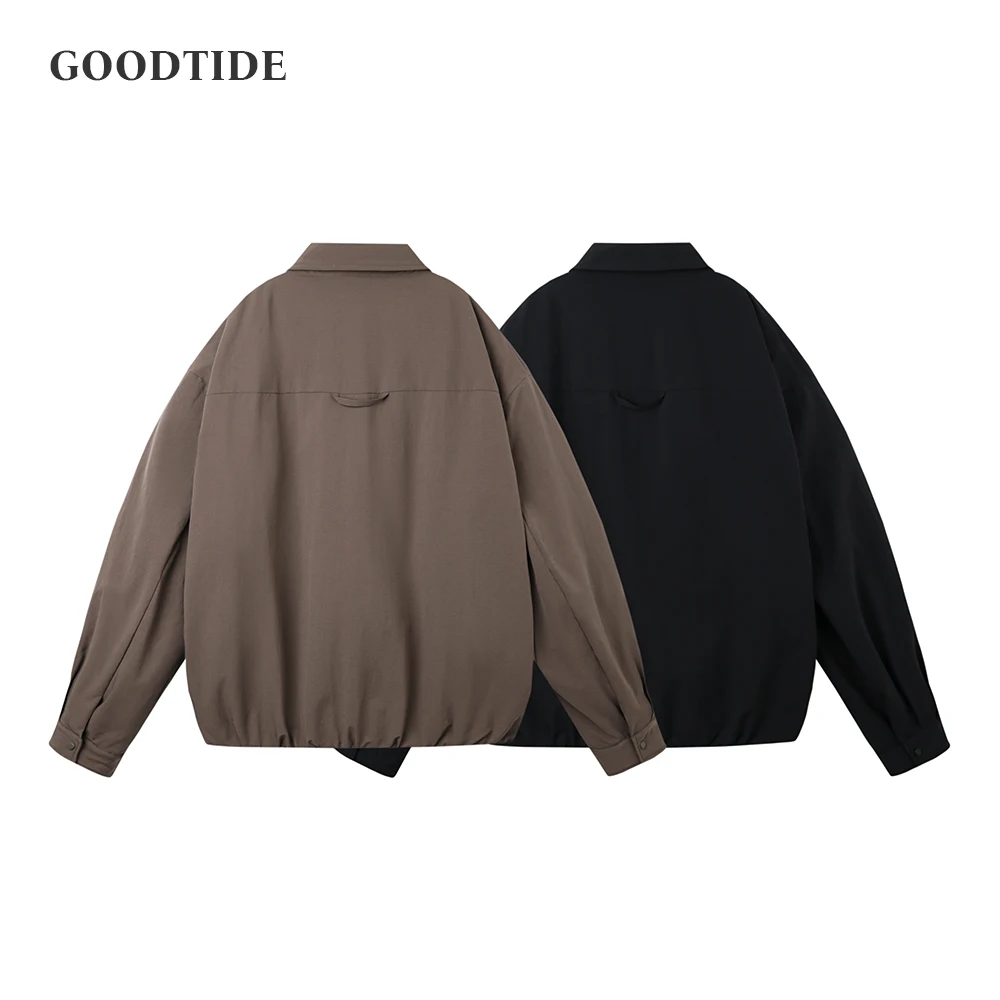 Chaqueta de plumón de pato blanco 90 para hombre a la moda, nueva ropa de trabajo de invierno 2025, chaqueta superior cálida informal holgada Retro