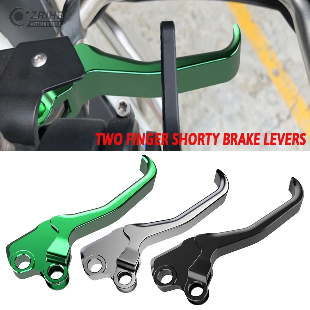 

Dirt bkie For KAWASAKI KX80 KX125 KX250 KX500 1997-2003 Motocross KX 80 100 125 250 500 Two Fingers Shorty Stunt Brake Levers