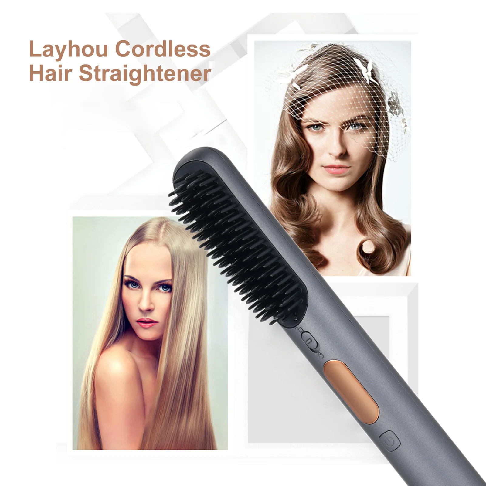 

Электрическая горячая расческа, выпрямитель для прямых волос, расческа, щетка для выпрямления отрицательных ионов, многофункциональный инструмент для укладки, против ожогов