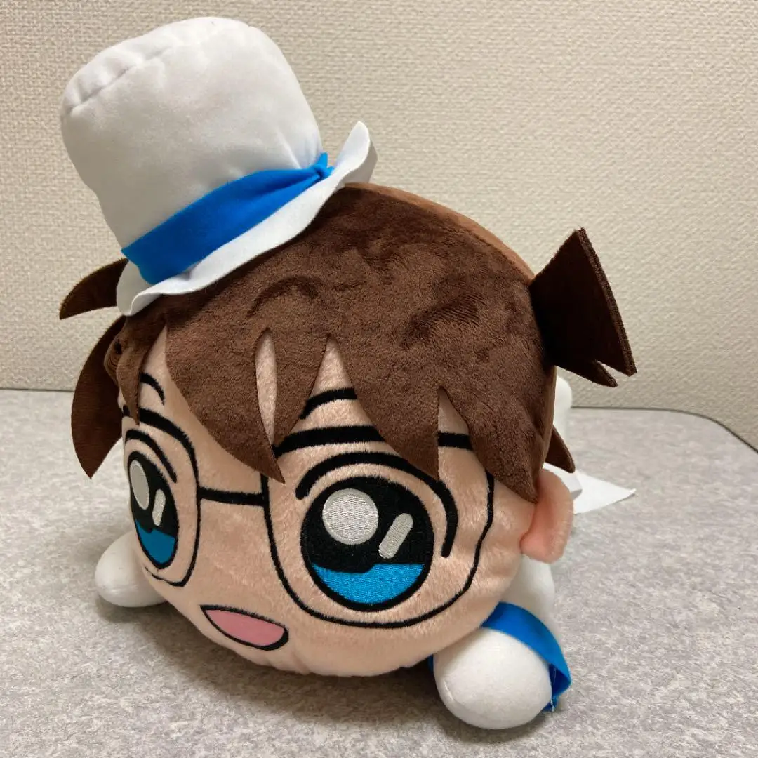 Cute Japan Anime Detective Conan Case Closed Kaitou Kid Style Lay Down Big Plush Plushes Stuffed Pillow Doll Toy Kids Gifts 40cm