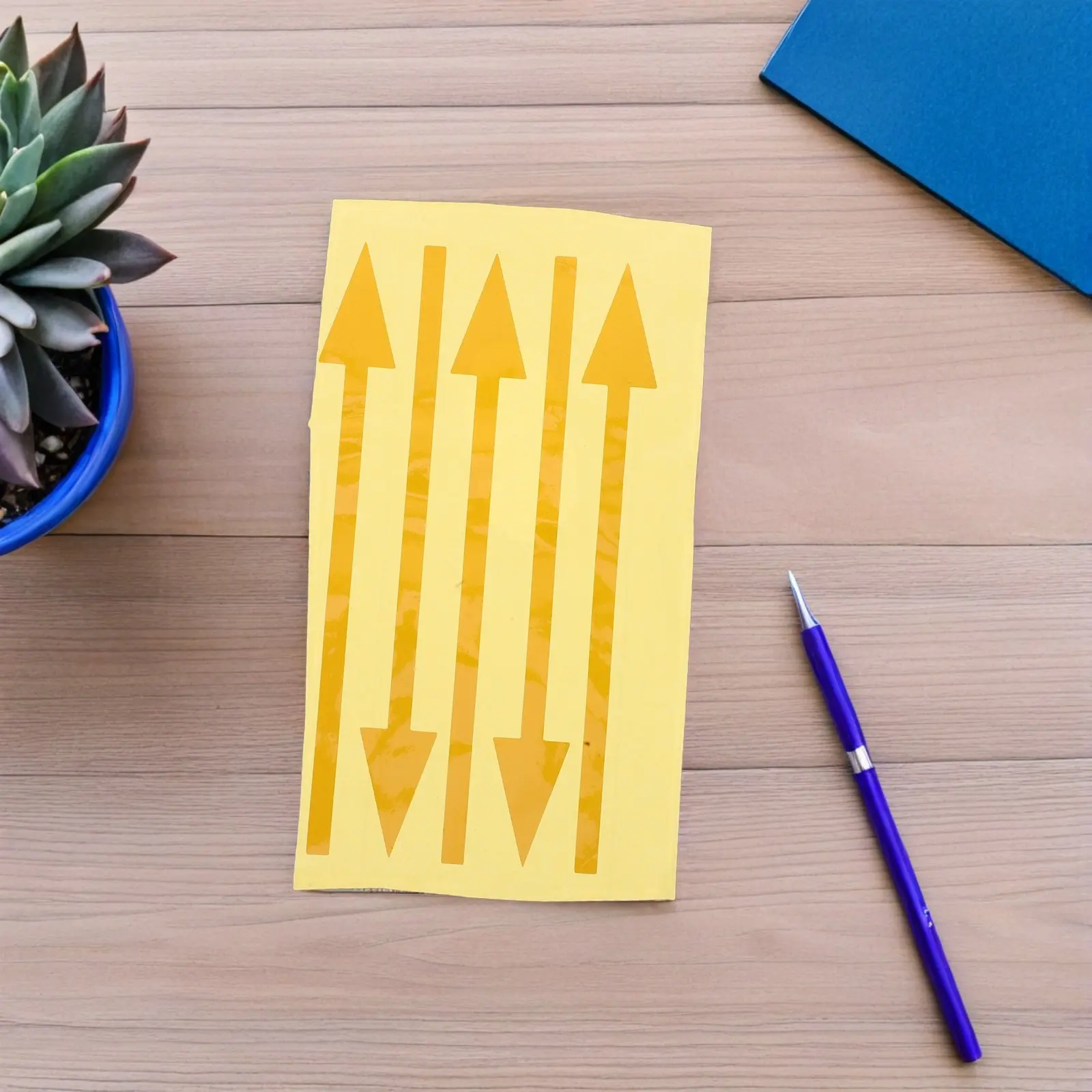 

5Pcs Reflective Mailbox Arrow Decals High Brightness Waterproof Self-Adhesive Outdoor Directional Stickers Road Marking Sign