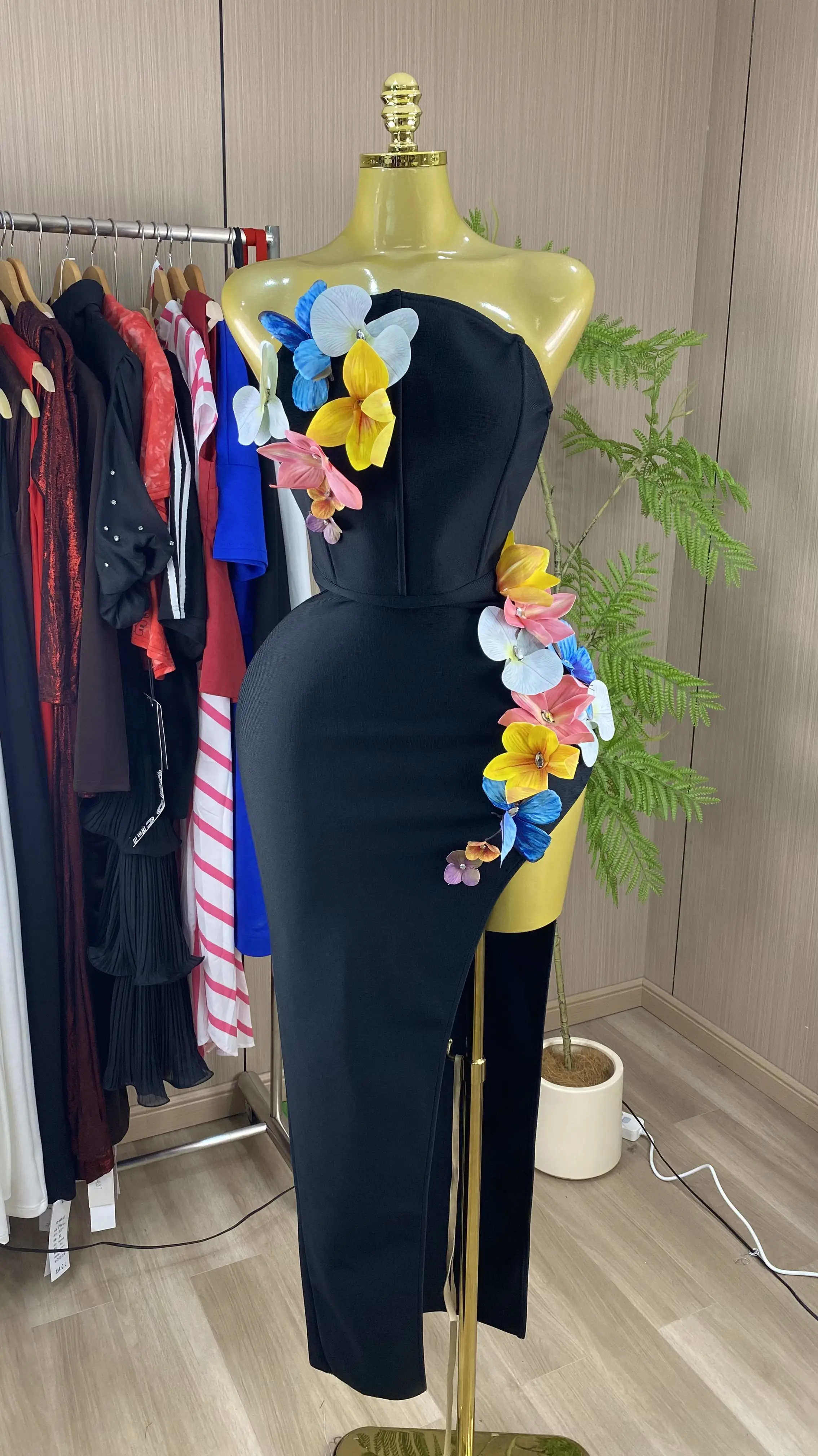

2026 Summer New Style Black Women's Mini Suit Sexy Ladies Nightclub Party Dress-GZXX879