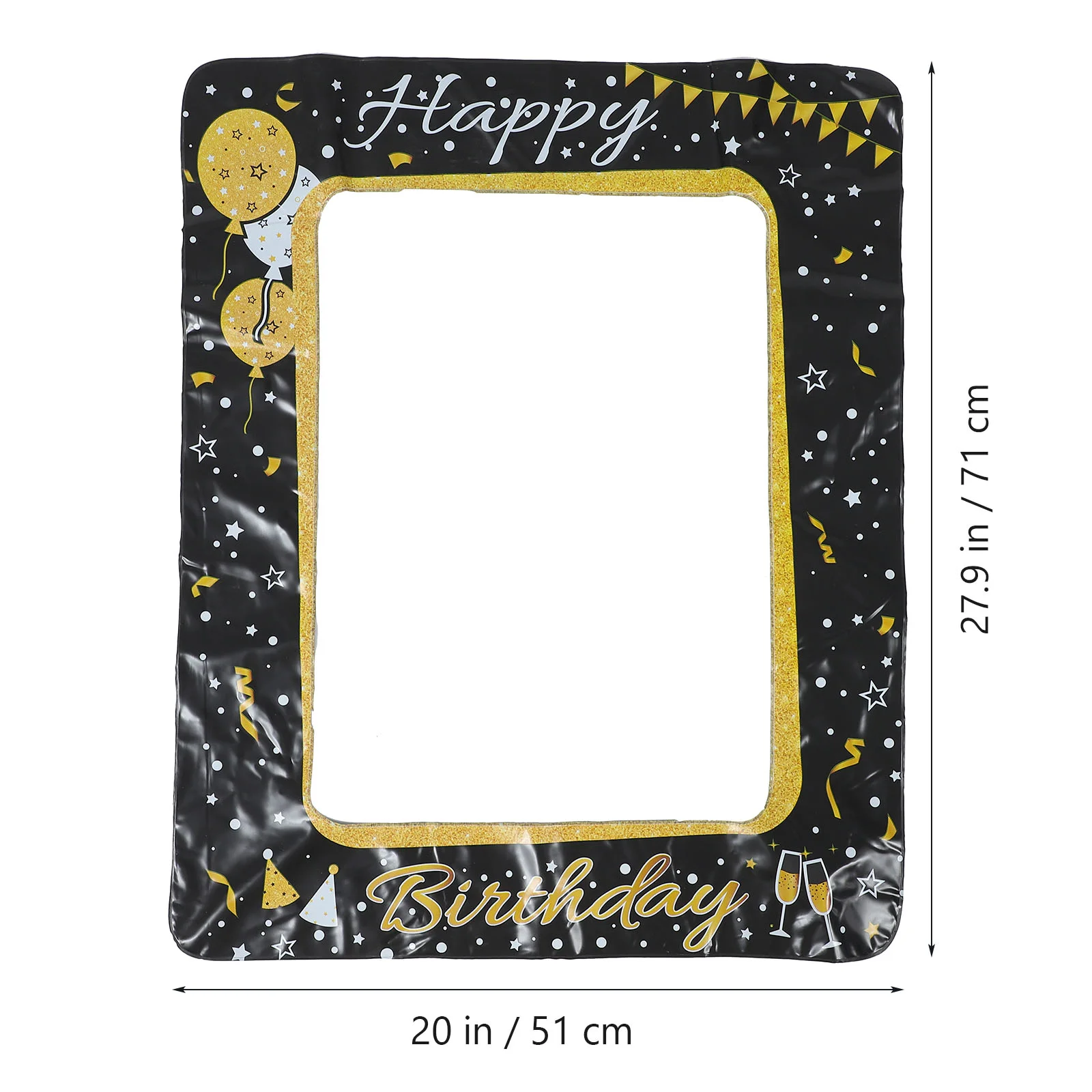 Inflatable Photo Frame 360 Booth Photobooth Props Picture Frames Birthday Decorations Handheld