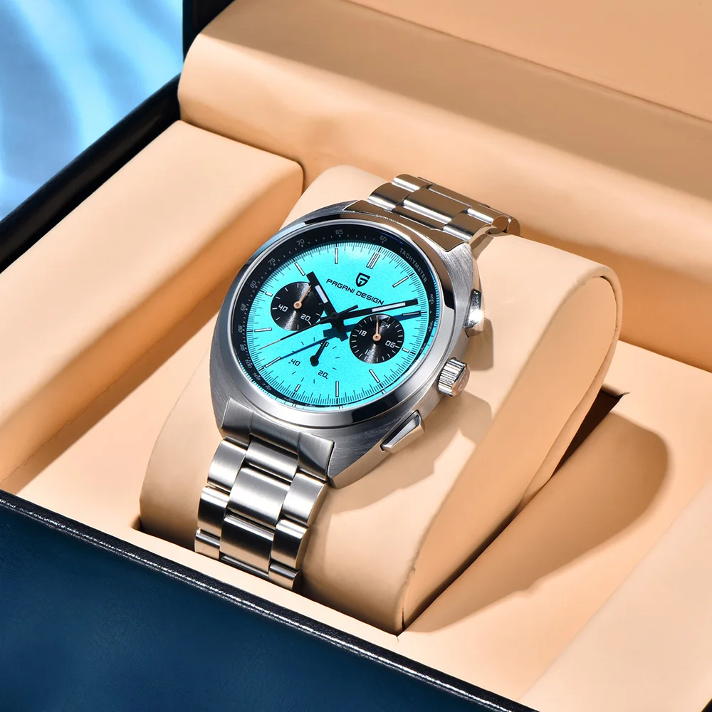 Jam Tangan Pria PAGANI DESIGN Terbaru 2025, Jam Tangan Quartz Chronograph Mewah Terbaik Untuk Pria, Kaca Safir AR, Bercahaya, Hadiah Pria Dengan Kotak