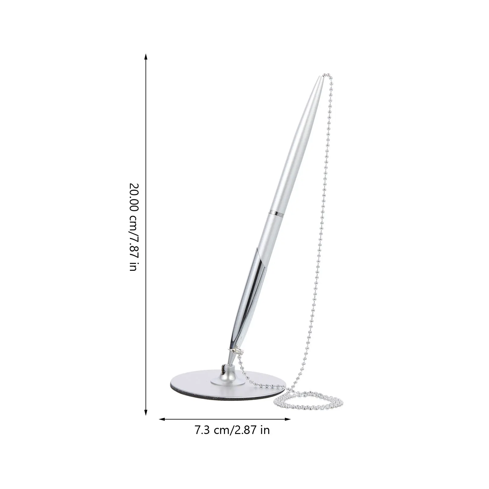 

Standing Desktop Signature Pen Premium Material Office Hotel Guest Book Pen Smooth Writing Anti-Skid Comfortable