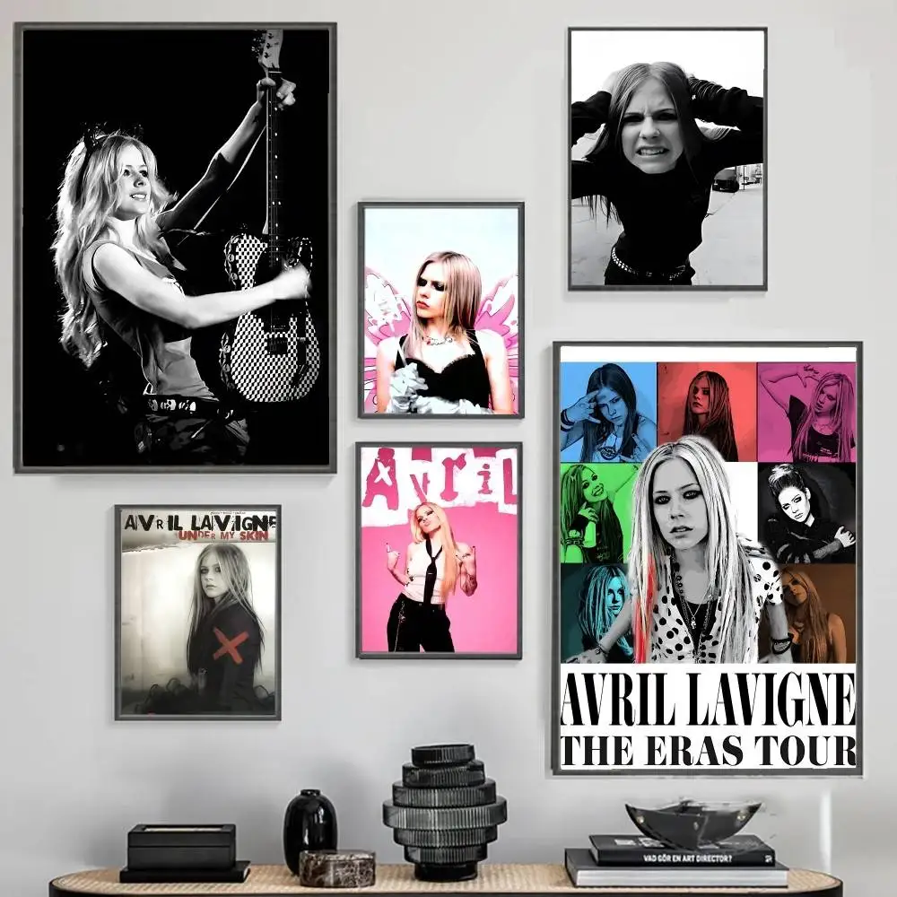 المغني أفريل لافين ملصق لا مؤطرة ملصق كرافت نادي بار ورقة خمر ملصق جدار الفن اللوحة غرفة نوم دراسة ملصقات