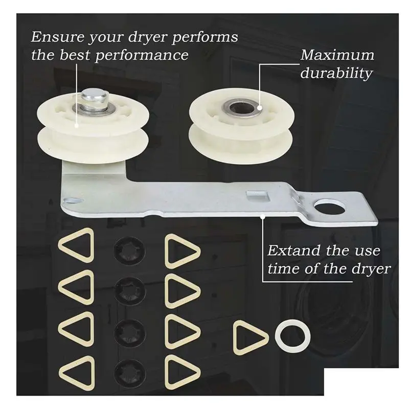 A69X-4392067 Dryer Repair Kit &W10837240 Dryer Idler,279640 Idler Pulley Compatible Whirlpool,Replaces 4392067VP 80047 587637