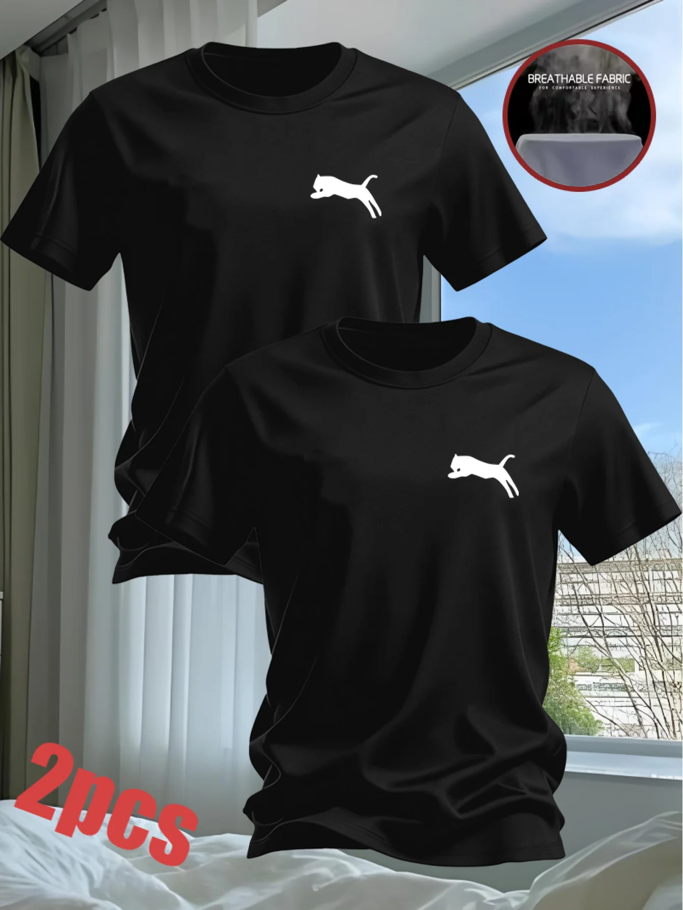 2026 Summer Sports Style Men's Multi-Functional Short Sleeve Shirt for Promotion High Street Brand Quick-Dry T-Shirt 2-Piece Set