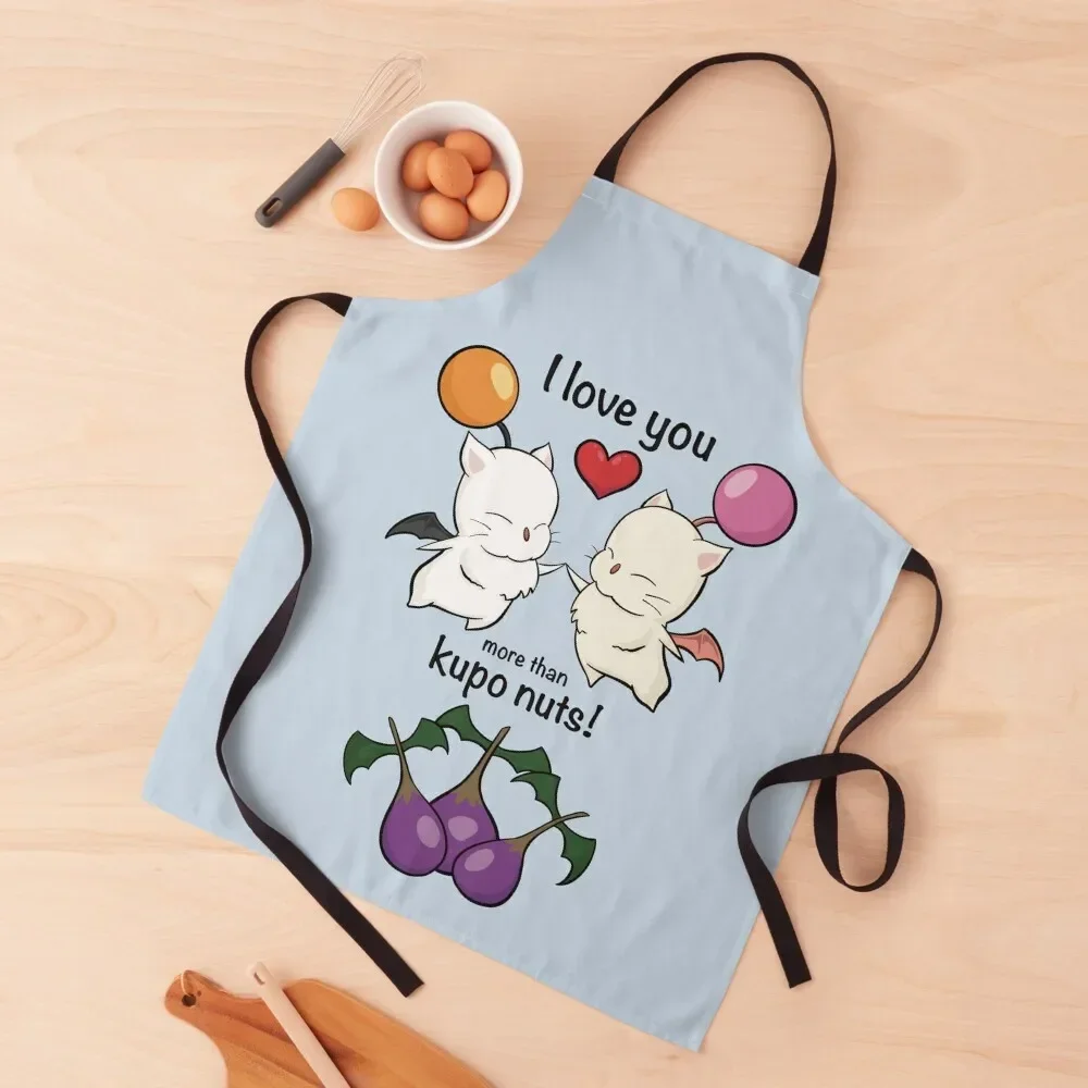 

I love you more than kupo nuts Apron for women halloween Dress Apron