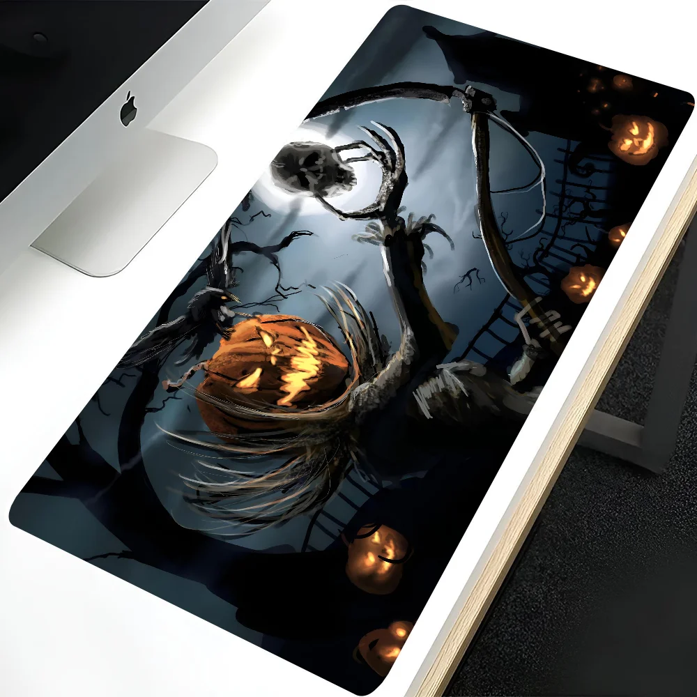 

All Saints' Day Jack O' Lantern Non-slip Mouse Pad Suitable For Office Computers Laptops E-sports Game Desk Mats XXL Keyboard