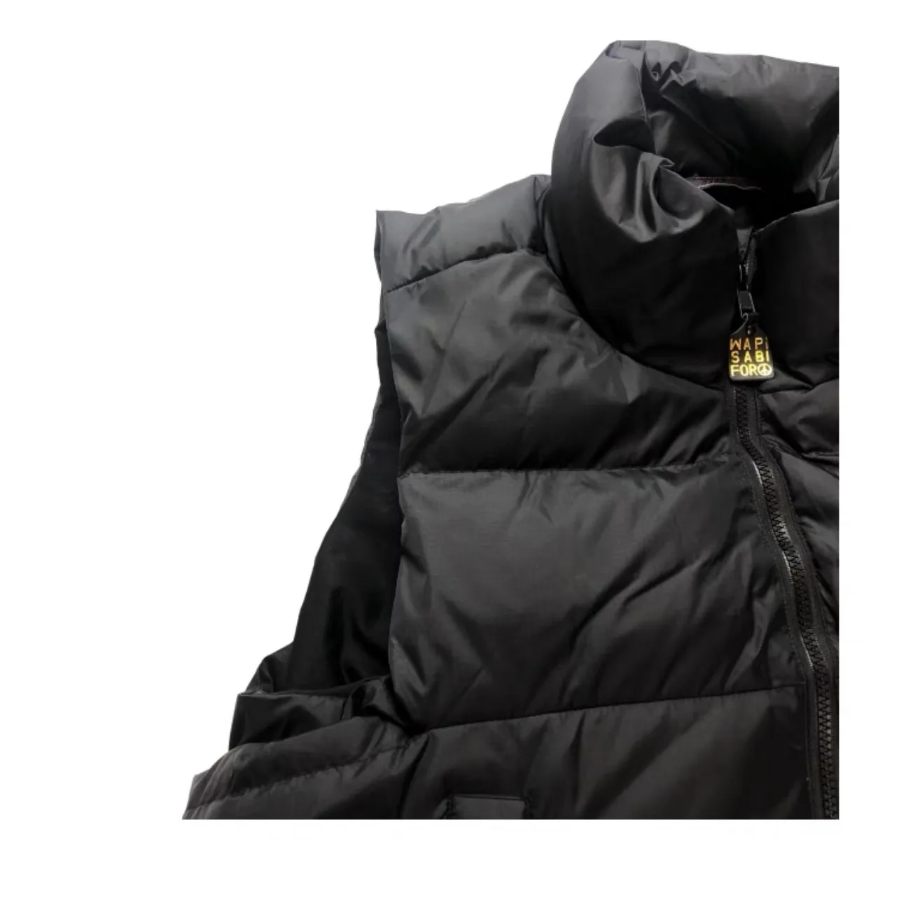 26AW KAPITAL Hirata Kazuhiro Style Retro Stand Up Collar Thickened Loose Down Vest for Men Sleeves Coat