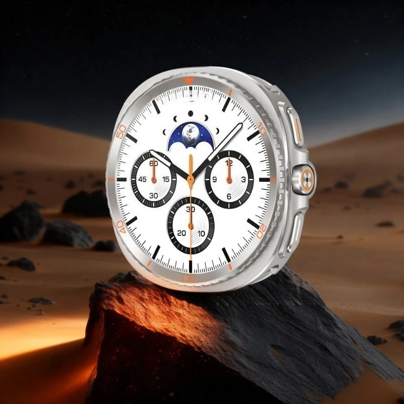 

Metal PC Plated Hollow Watch Case for Samsung Galaxy Watch 8 Change to Premium Metal Look Protective Cover Accessory