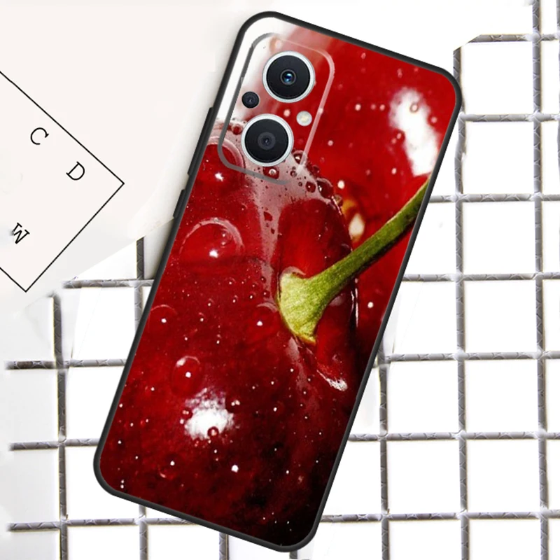 Red Cherry Summer Fruit For OPPO Reno 13 14 12 11 10 Pro 11F 12F 13F 14F 7 8 Lite 8T OPPO Find X5 X6 X8 Pro Case
