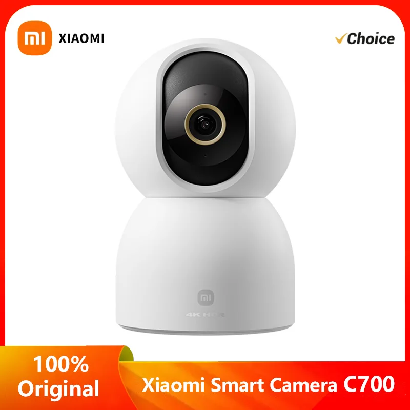 كاميرا Xiaomi الذكية C700 4K 8 ميجابكسل 360 °   بانوراما ثنائي النطاق واي فاي 6 AI كشف الإنسان كشف الحيوانات الأليفة أمن الوطن CN