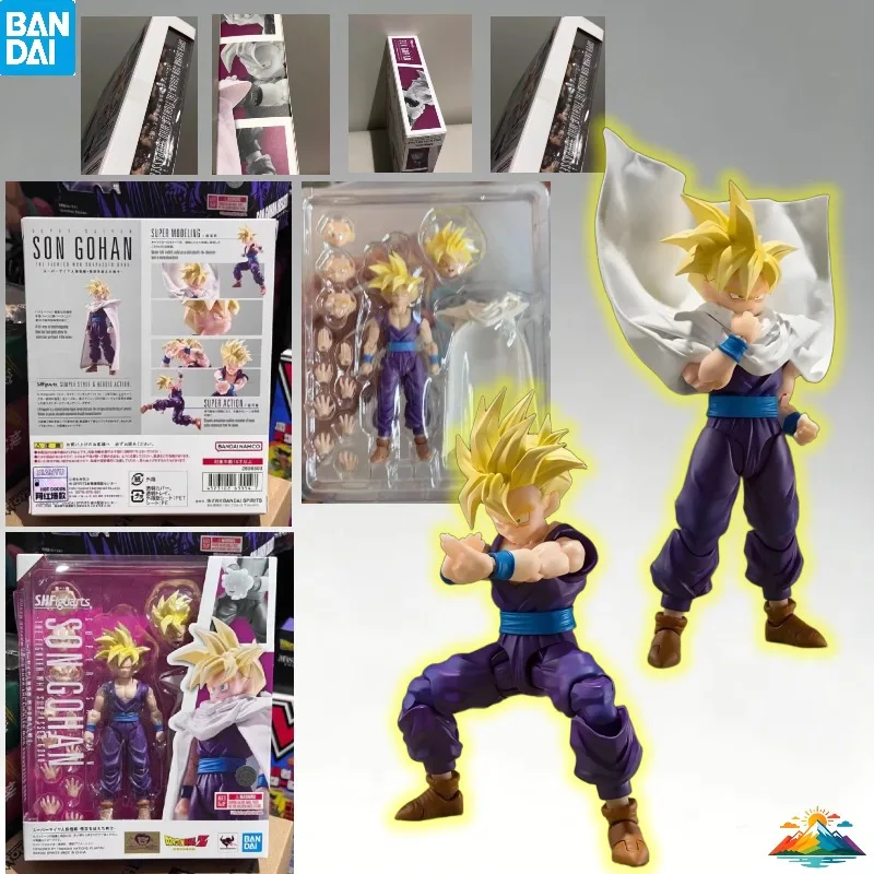 

【IN STOCK】Bandai SHF Dragon Ball Super Saiyan Gohan Action Figure Anime Model Toy For Kids