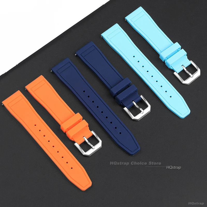 الإفراج السريع سيليكون المطاط حزام ساعة اليد ل IWC 20 مللي متر 21 مللي متر 22 مللي متر الرياضة حزام الساعات أسود أخضر برتقالي أزرق معصمه أساور