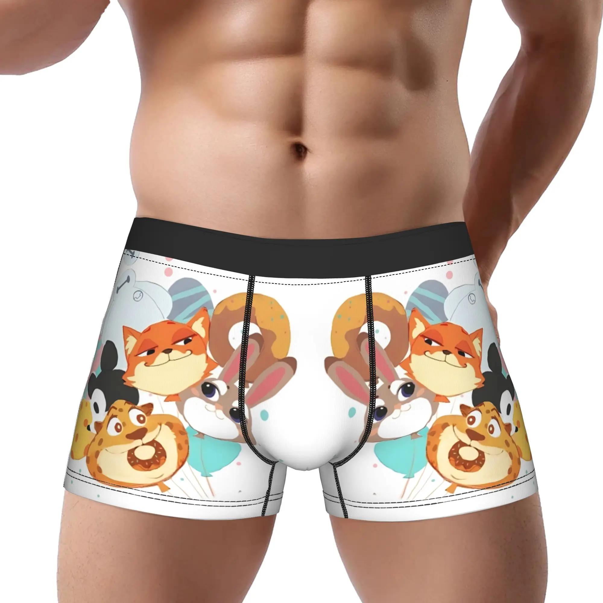 

Zootopia 2 boxers adults 18 plus Underpants Breathbale Panties Male Underwear Print Shorts Boxer Briefs