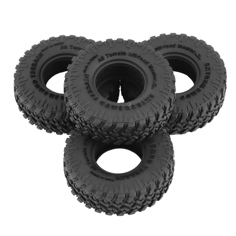 4PCS 52X17mm Weiche Gummi All Terrain Rad Reifen Für 1/24 RC Crawler Auto Axial SCX24 90081 AXI00002 Upgrade Teile