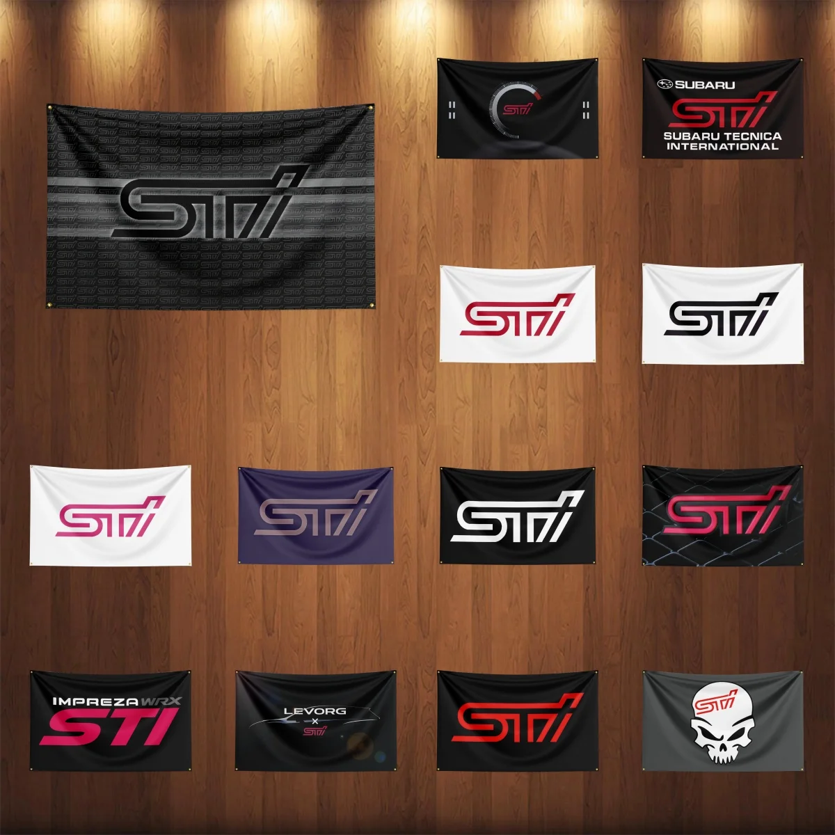 

3x5ft S-STIs Auto Parts Flag Room Decor Flag Outdoor Decorations Flags for Rooms