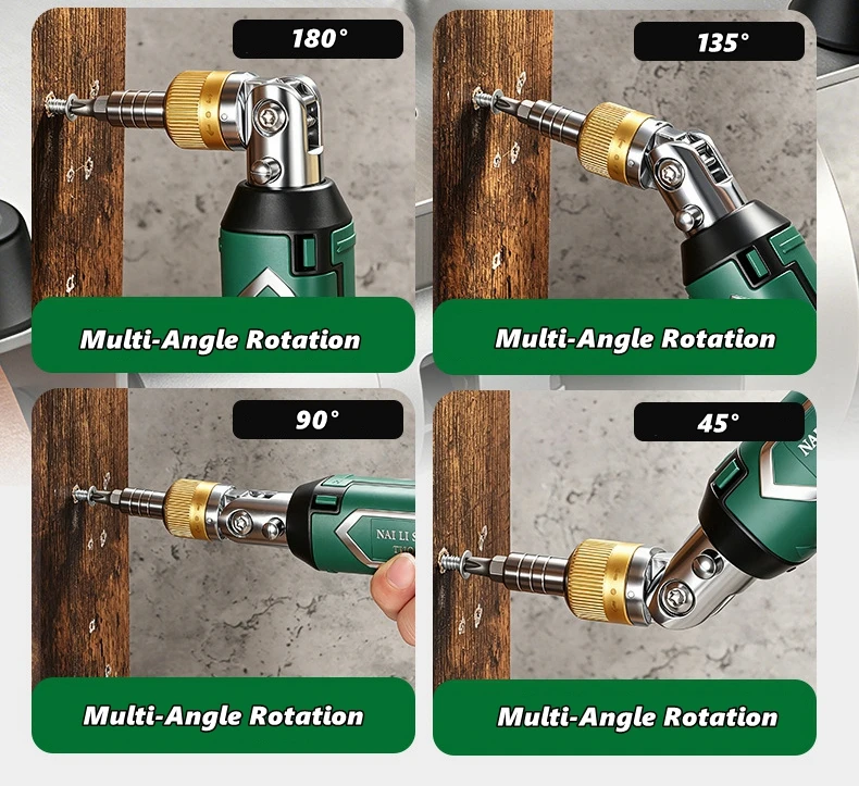 14-in-1 Multifunktions-Ratschenschraubendreher-Set 180 ° Rotierender Schraubendreher mit Magnetischem Bit-Set, Tragbares Handwerkzeug für Heim-DIY – Detail 4