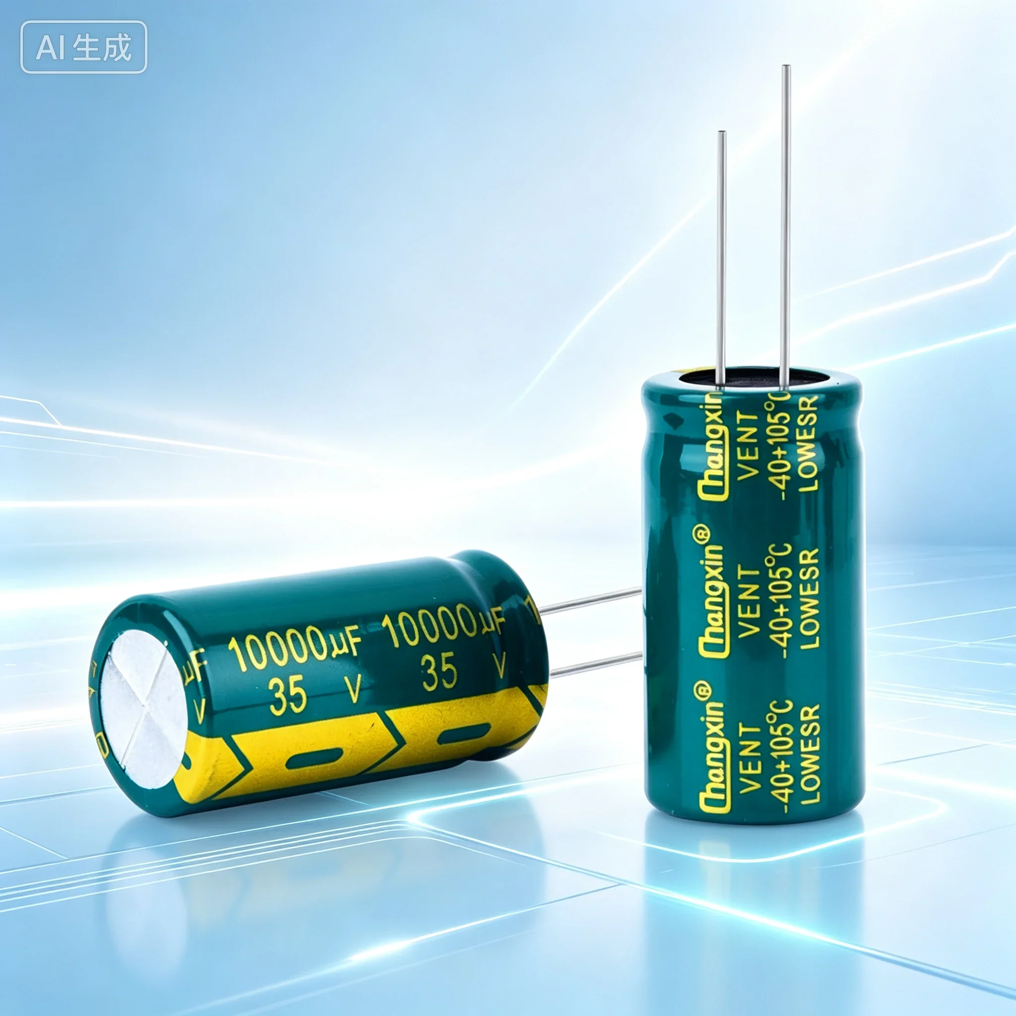 Powerful 10000UF 35V Low ESR Amplifier Electrolytic Capacitor for Audio, Size 18X35MM,Replace 25V 50pcs