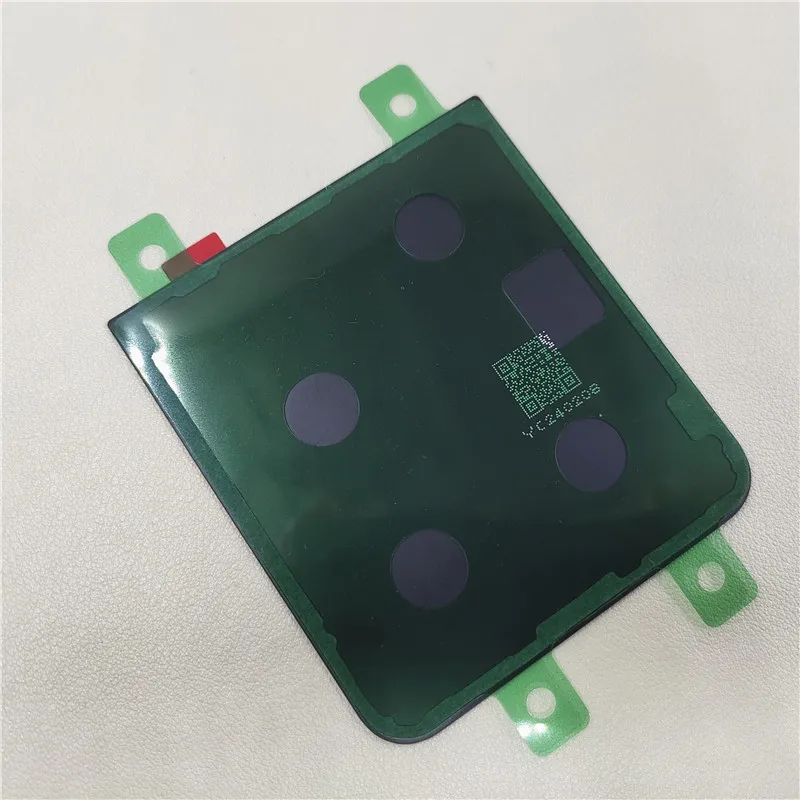 Back Glass Cover for Samsung Galaxy Z Flip 6 F741 Back Door Replacement Battery Case, Rear Housing Cover + Adhesive
