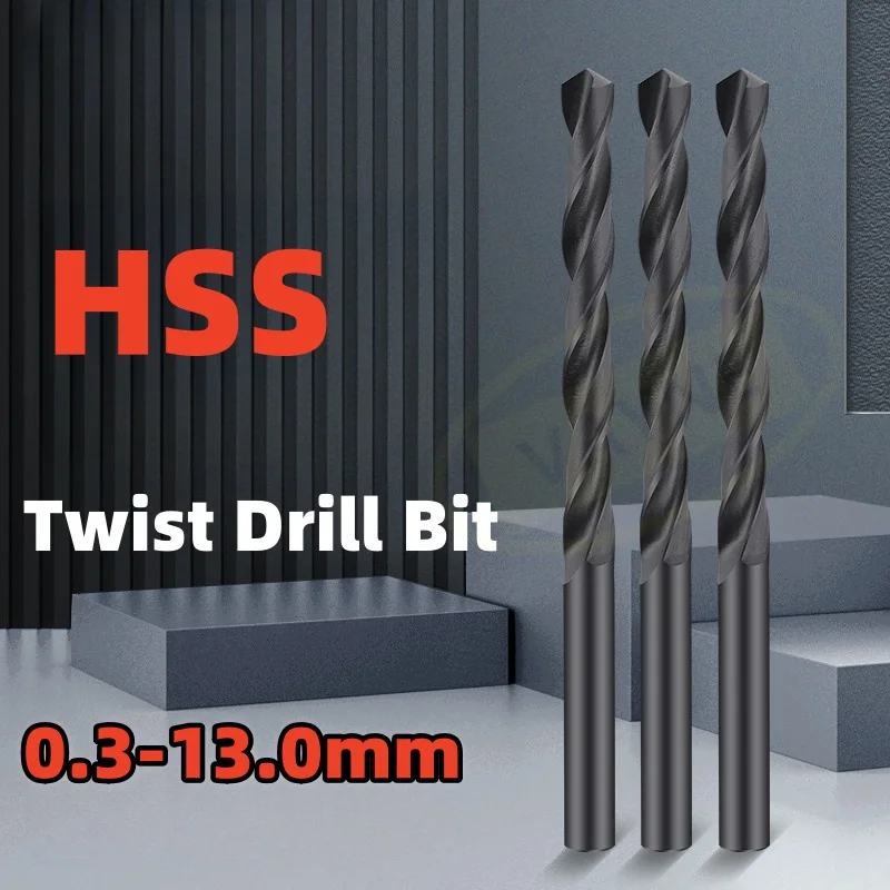 

Спиральное сверло HSS M35 из оксида черного цвета для изготовления металла, дерева, ПВХ, алюминия, диаметр 0,3 мм-13 мм 2 3 4 5 6 7 8 9 10 11 12 13 мм