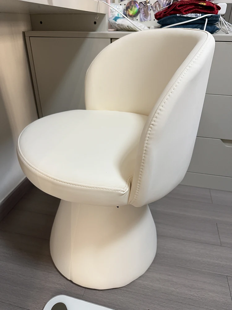 

Nordic Rotate Makeup Stool,Home Living Room Dining Chair,Cat Claw Leather Velvet,Bedroom Dressing Table Chairs Furniture