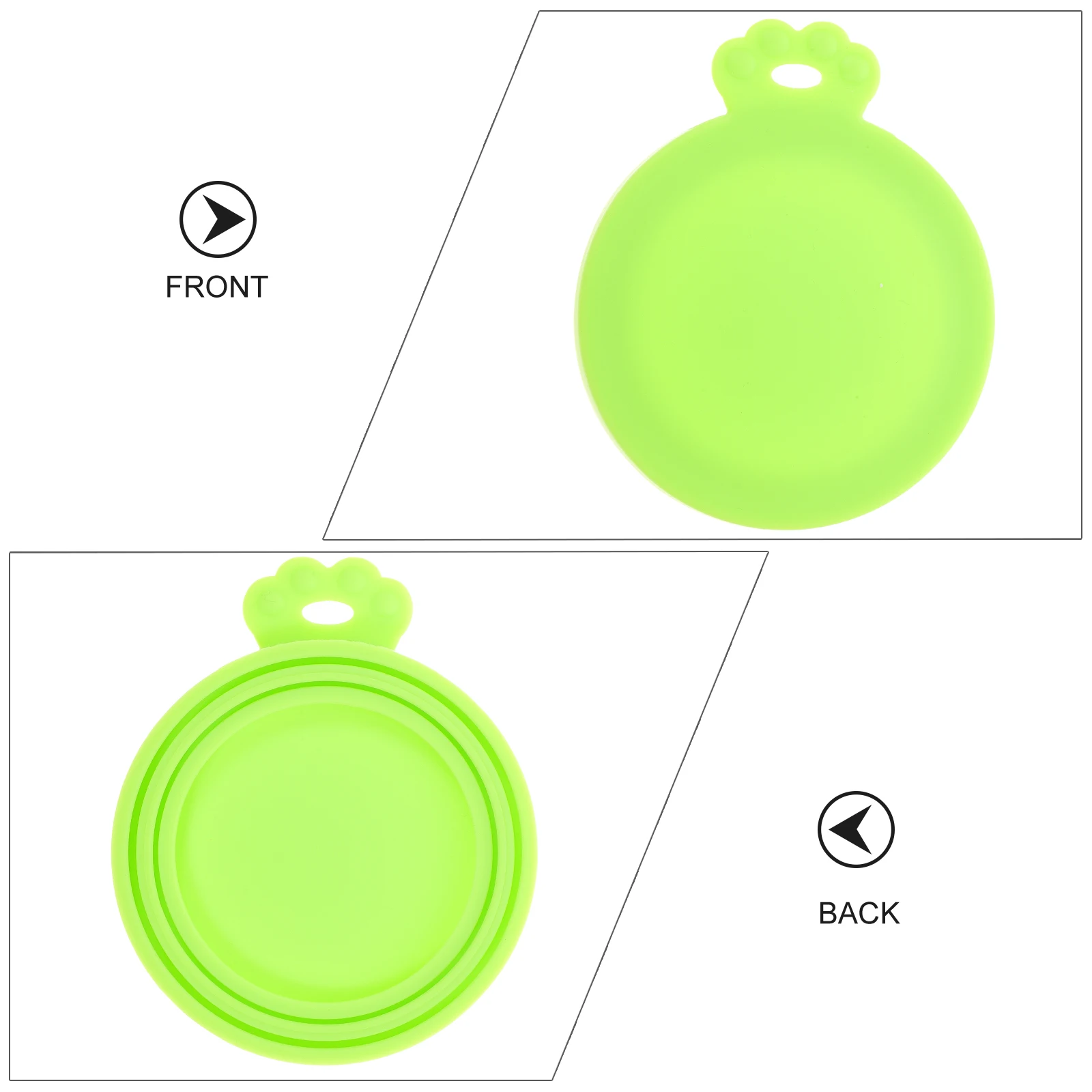 

3pcs Silicone Sealer for Covers For 65mm 75mm 85mm Cans Can Lids Dog Cat Pet Lids Can Covers Toppers Food Container