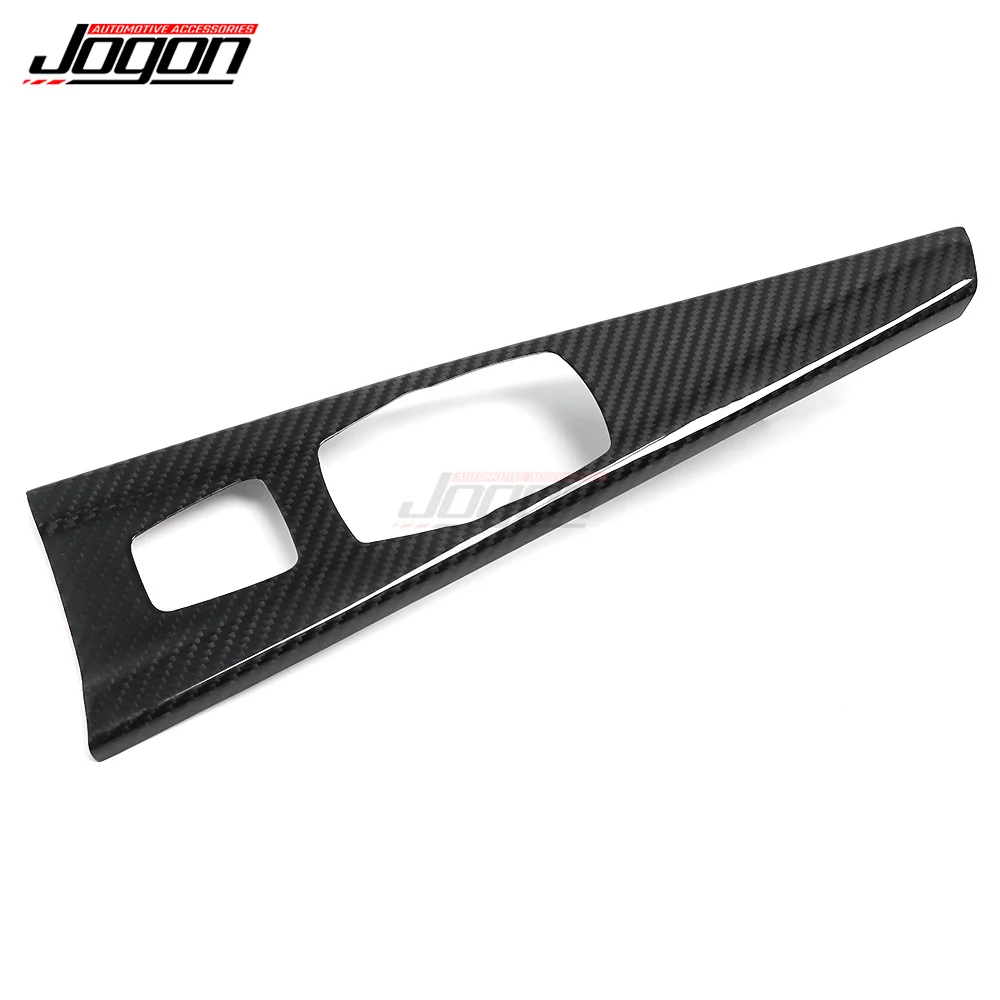 For BMW 4 Series M4 F33 F83 Genuine Carbon Fiber Car Interior Accessories Multimedia Button Panel Cover Trim Sticker