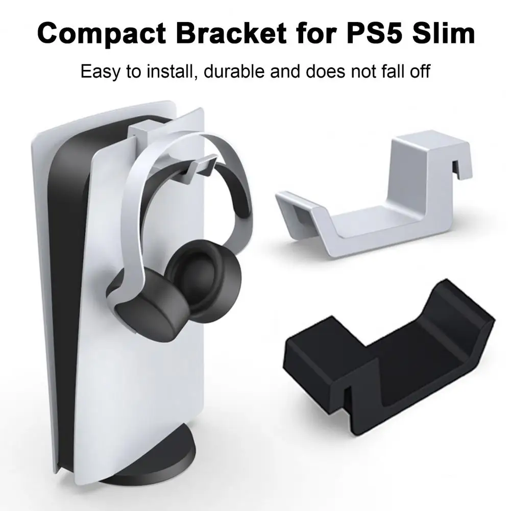 Compact Storage Solution for Ps5 Slim Replacement Bracket for Ps5 Slim Compact Headphone Storage Hanger Space-saving for Ps5