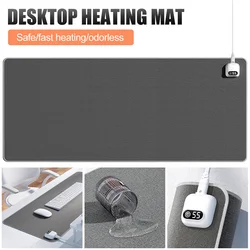 80*33cm Electric Heating Mouse Pad Winter Hand Warmer Computer Desk Heated Mat Office Desk Protector Pad Keyboard Table Mat