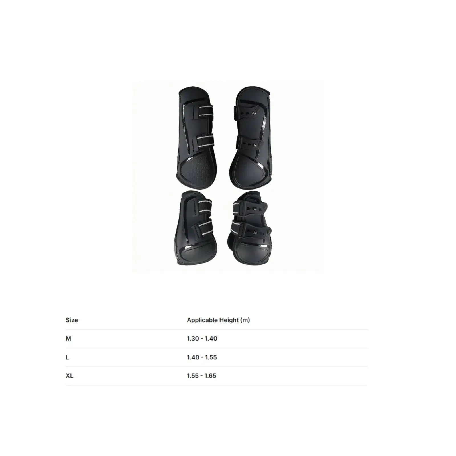 Horse Hoof and Leg Protector Boots for Equestrian Jumping with Neoprene Cushioning for Secure Fit During Exercise