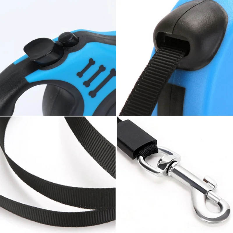 Factory Direct Sale 3m/5m Walking Rope Pet Traction Rope Automatically Pet Retractable Leash for Small Dogs