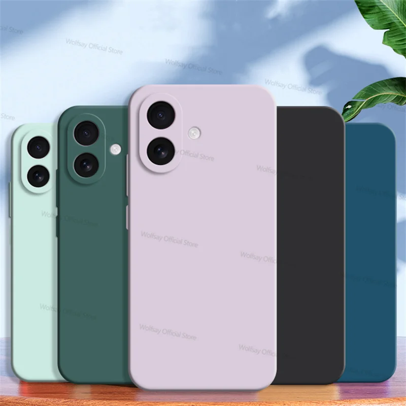 For iPhone 17 Case For Apple iPhone 17 Cover Bumper Luxury TPU Shockproof Liquid Silicone Protective