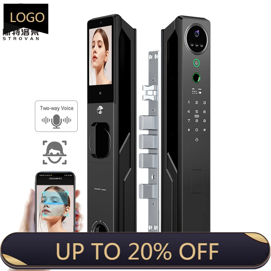 

STLF Tuya Face Recognition Video Intercom Smart Door Lock Palmar Vein Fingerprint Vein Ic Card Wifi App Combination Smart Lock