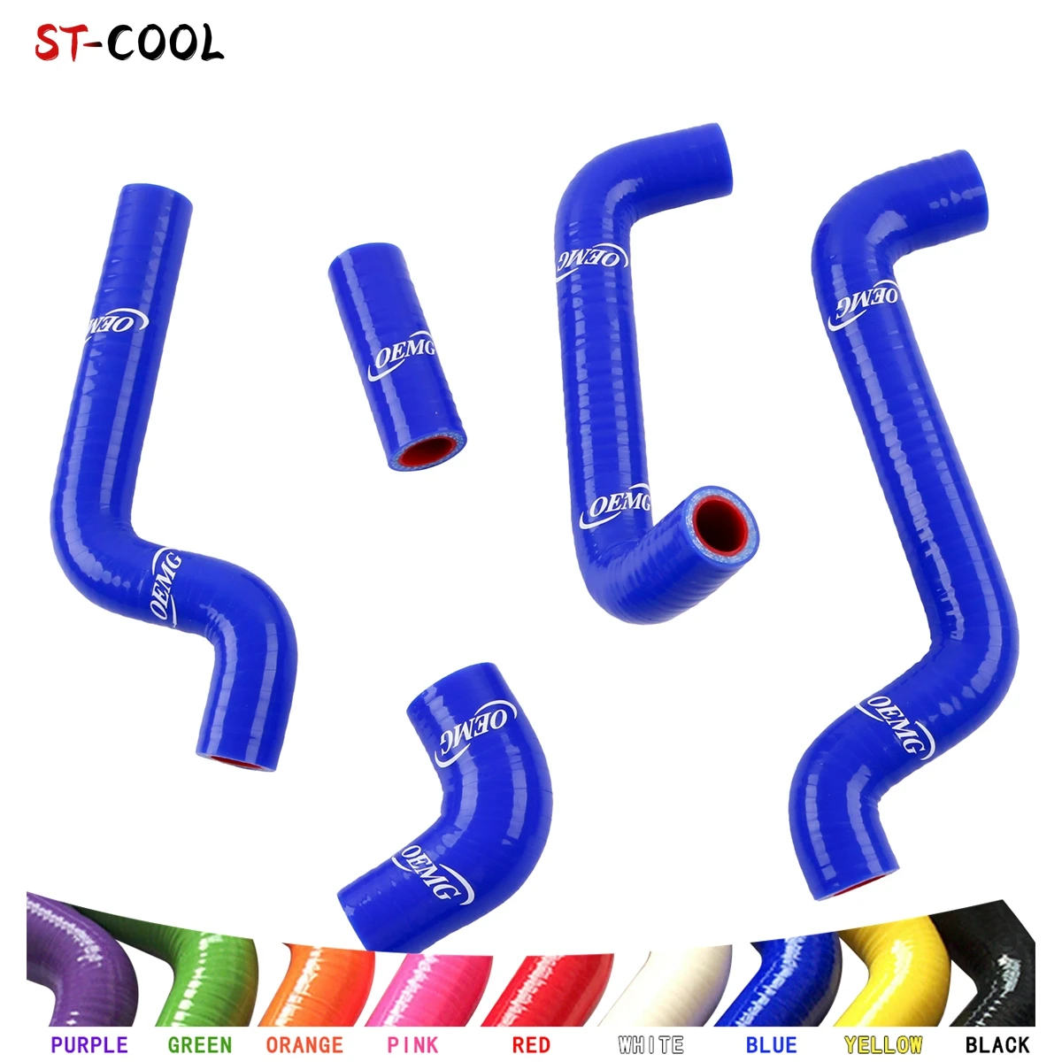 For 1996-2009 Aprilia RS 125 RS125 2008 2007 06 05 04 03 02 01 00 1999 98 97 Motorcycle Radiator Hoses Kit Silicone Tubes 5Pcs