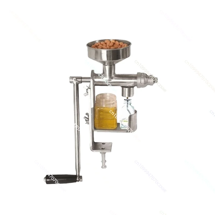 

Manual Hand Crank Oil Press, Household Small Extruder Stainless Steel Material