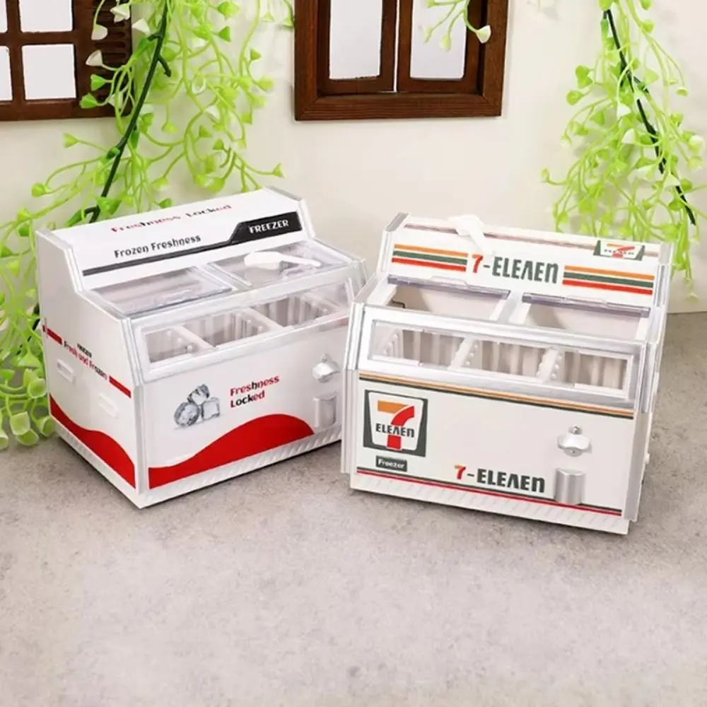 

Simulation 1:12 Simulation Drum Horizontal Freezer Furniture Miniature Supermarket 1/12 Freezer Machine Home Refrigerator