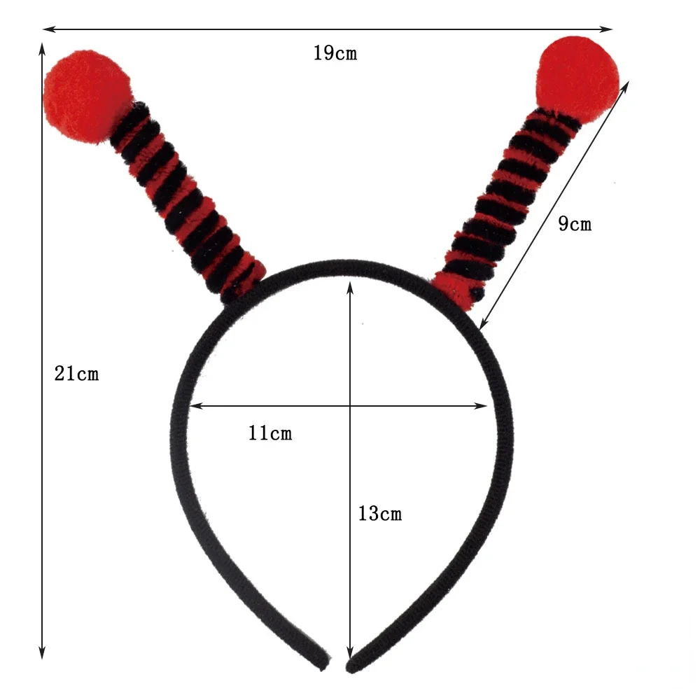 1pcs Bee Ladybird Ladybugs Ants Headband Party Favors Animals Antenna Tentacle Hair Bands Halloween Cosplay Costume Accessory