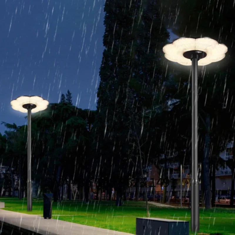 Motion Sensor Solar Post Lamp Outdoor Garden Yard Decorative Pillarscape Street Lighting